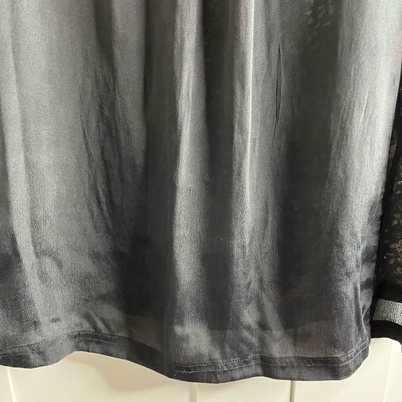 Zadig & Voltaire Toleac Short sleeve silk abstract print top small - Picture 8 of 9